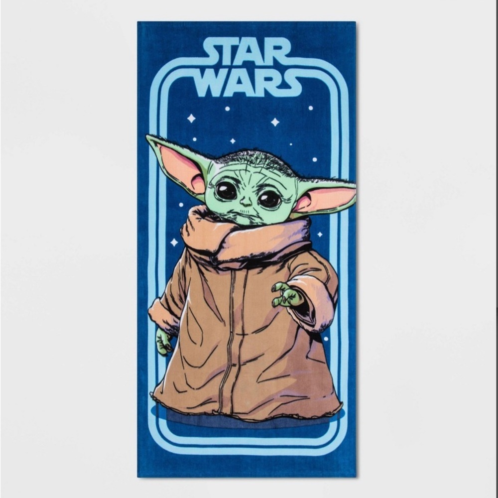 STAR Wars Mandalorian The Child Baby yoda beach towel NWT